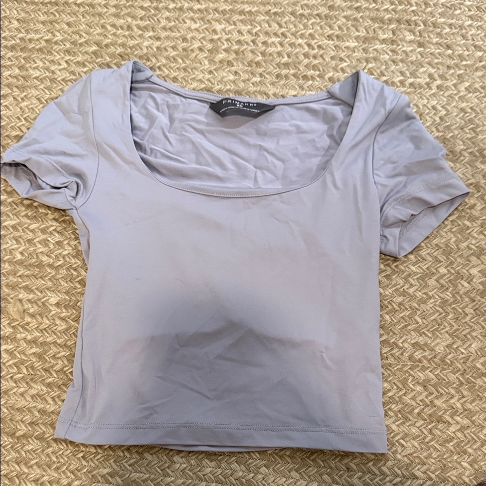 Forever 21 Light Gray Short Sleeve Top